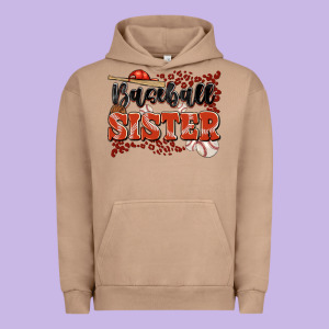 Baseball Sister Urban Hoodie Designed By Jahusdesignshop