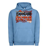 Pigment Pebble Blue baseball sister Urban Hoodie - JahusDesignShop