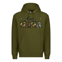 Army Green boy mama Premium Hoodie - CowhideDigitalArt