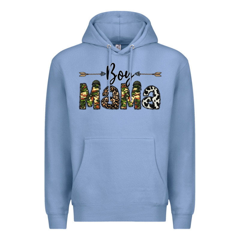 Boy Mama Premium Hoodie by CowhideDigitalArt | Teevron
