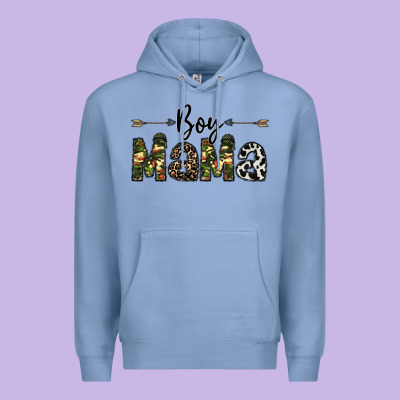 Boy Mama Premium Hoodie Designed By Cowhidedigitalart