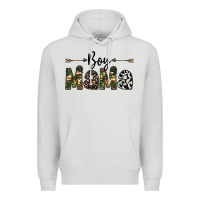 Dove Grey boy mama Premium Hoodie - CowhideDigitalArt
