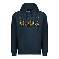 Navy boy mama Premium Hoodie - CowhideDigitalArt