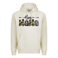 Oatmeal Heather boy mama Premium Hoodie - CowhideDigitalArt