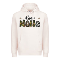 Pale Pink boy mama Premium Hoodie - CowhideDigitalArt