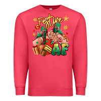 Cardinal festive af christmas caucasian girl sneakers Premium Sweatshirt - RanaPortraitStore
