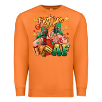 Carrot festive af christmas caucasian girl sneakers Premium Sweatshirt - RanaPortraitStore
