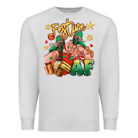 Dove Grey festive af christmas caucasian girl sneakers Premium Sweatshirt - RanaPortraitStore
