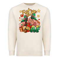 Sandshell festive af christmas caucasian girl sneakers Premium Sweatshirt - RanaPortraitStore