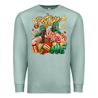 Seafoam festive af christmas caucasian girl sneakers Premium Sweatshirt - RanaPortraitStore