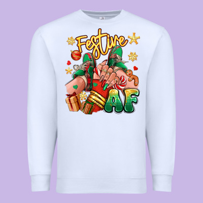 Premium Sweatshirt festive af christmas caucasian girl sneakers