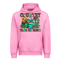 Fuchsia Pink country roads take me home Urban Hoodie - AdoDesignShop