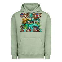 Pigment Oil Green country roads take me home Urban Hoodie - AdoDesignShop