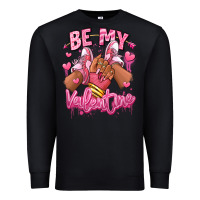 Black be my valentine afro girl sneakers Premium Sweatshirt - RanaPortraitStore