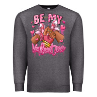 Charcoal Heather be my valentine afro girl sneakers Premium Sweatshirt - RanaPortraitStore