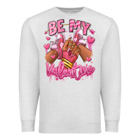 Oatmeal Heather be my valentine afro girl sneakers Premium Sweatshirt - RanaPortraitStore