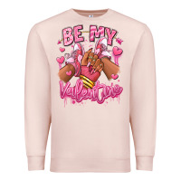 Pale Pink be my valentine afro girl sneakers Premium Sweatshirt - RanaPortraitStore
