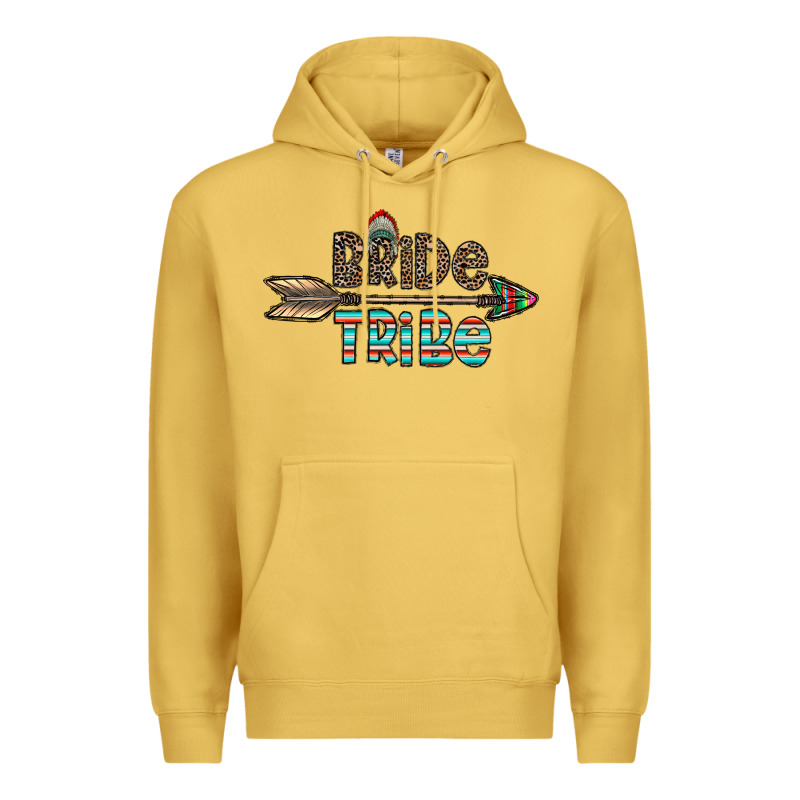 Bride Tribe Premium Hoodie by CowhideDigitalArt | Teevron
