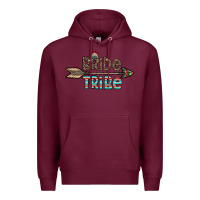 Burgundy bride tribe Premium Hoodie - CowhideDigitalArt