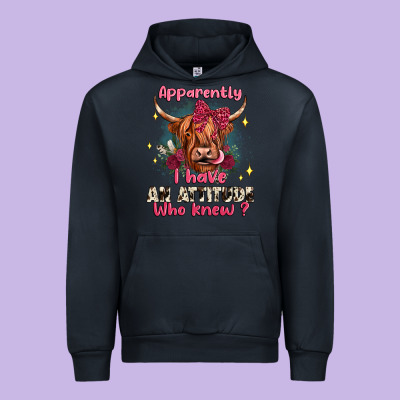 Apparently I Have An Attitude Who Knew Urban Hoodie Designed By Jahusdesignshop
