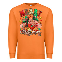 Carrot Merry Christmas Caucasian girl sneakers Premium Sweatshirt - RanaPortraitStore