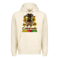 Tofu celebrate juneteenth black woman bun Premium Hoodie - HRA Design Shop