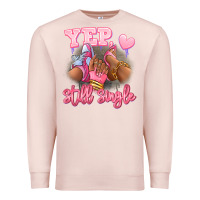 Pale Pink Yep still single heels and sneakers afro girl Premium Sweatshirt - RanaPortraitStore