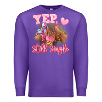 Purple Yep still single heels and sneakers afro girl Premium Sweatshirt - RanaPortraitStore