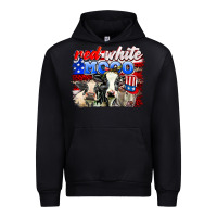 Black red white moo Urban Hoodie - AdoDesignShop