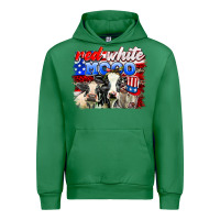Emerald red white moo Urban Hoodie - AdoDesignShop