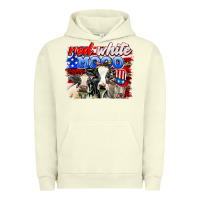 Pigment Pistachio red white moo Urban Hoodie - AdoDesignShop