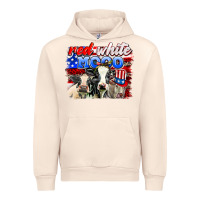 Sandshell red white moo Urban Hoodie - AdoDesignShop