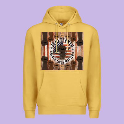 Black Lives Matter Premium Hoodie Designed By Hra Design Shop