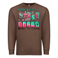Chestnut battery life of a nurse Premium Sweatshirt - RanaPortraitStore
