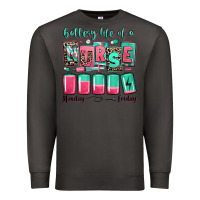 Smoke battery life of a nurse Premium Sweatshirt - RanaPortraitStore