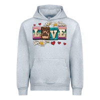 Heather Grey love dog Urban Hoodie - AdoDesignShop