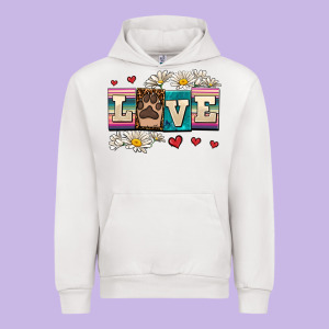 Love Dog Urban Hoodie Designed By Adodesignshop