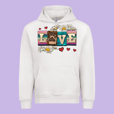 Love Dog Urban Hoodie Designed By Adodesignshop