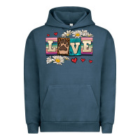 Pigment Midnight Navy love dog Urban Hoodie - AdoDesignShop