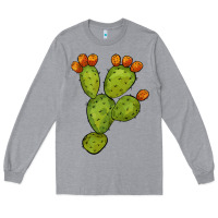 Heather Grey cactus Long Sleeve Tee - BarkalooDesign
