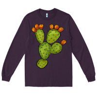 Plum cactus Long Sleeve Tee - BarkalooDesign