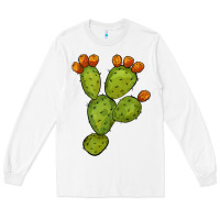 White cactus Long Sleeve Tee - BarkalooDesign