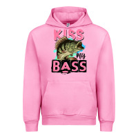 Fuchsia Pink kiss my bass Urban Hoodie - JahusDesignShop