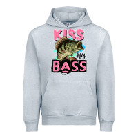 Heather Grey kiss my bass Urban Hoodie - JahusDesignShop