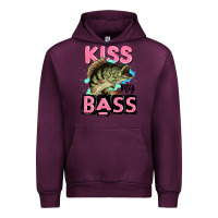 Mauve Wine kiss my bass Urban Hoodie - JahusDesignShop