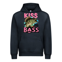Navy kiss my bass Urban Hoodie - JahusDesignShop