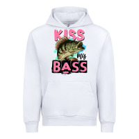 White kiss my bass Urban Hoodie - JahusDesignShop