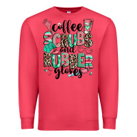 Cardinal coffee scrubs and rubber gloves Premium Sweatshirt - RanaPortraitStore