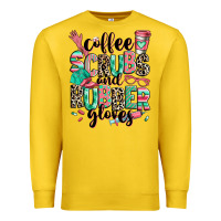 Lemon coffee scrubs and rubber gloves Premium Sweatshirt - RanaPortraitStore