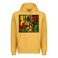 Mustard black girl magic Premium Hoodie - HRA Design Shop